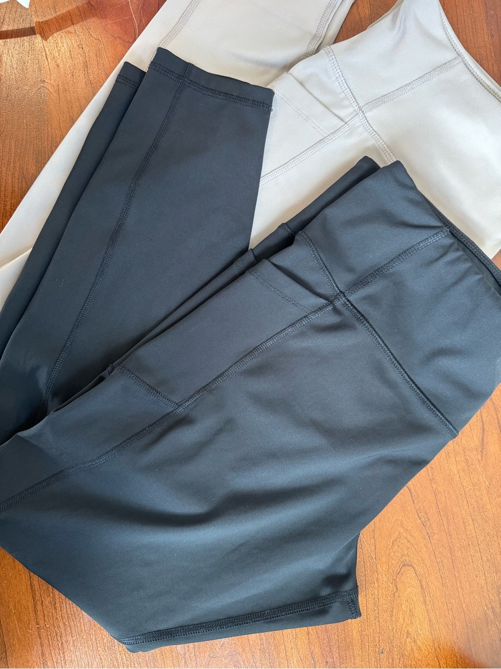 3 PAIRS Avia High-Waist Leggings | 1 Black 2 Light Taupe | Size XXL